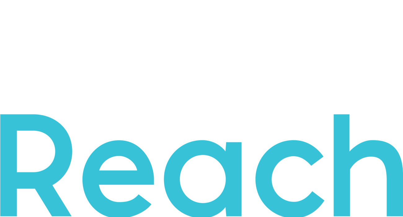 Makereach Digital variation Logo , Main White